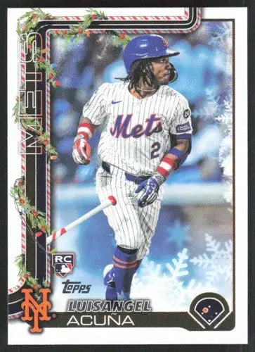 2025 Topps Holiday Variation SP #H113 Luisangel Acuna NM-MT RC Rookie M ID:80547 - Baseball Card Single