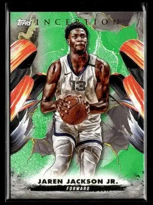 2025 Topps Inception #41 Jaren Jackson Jr Green Parallel Memphis Grizzlies - Basketball Card Single
