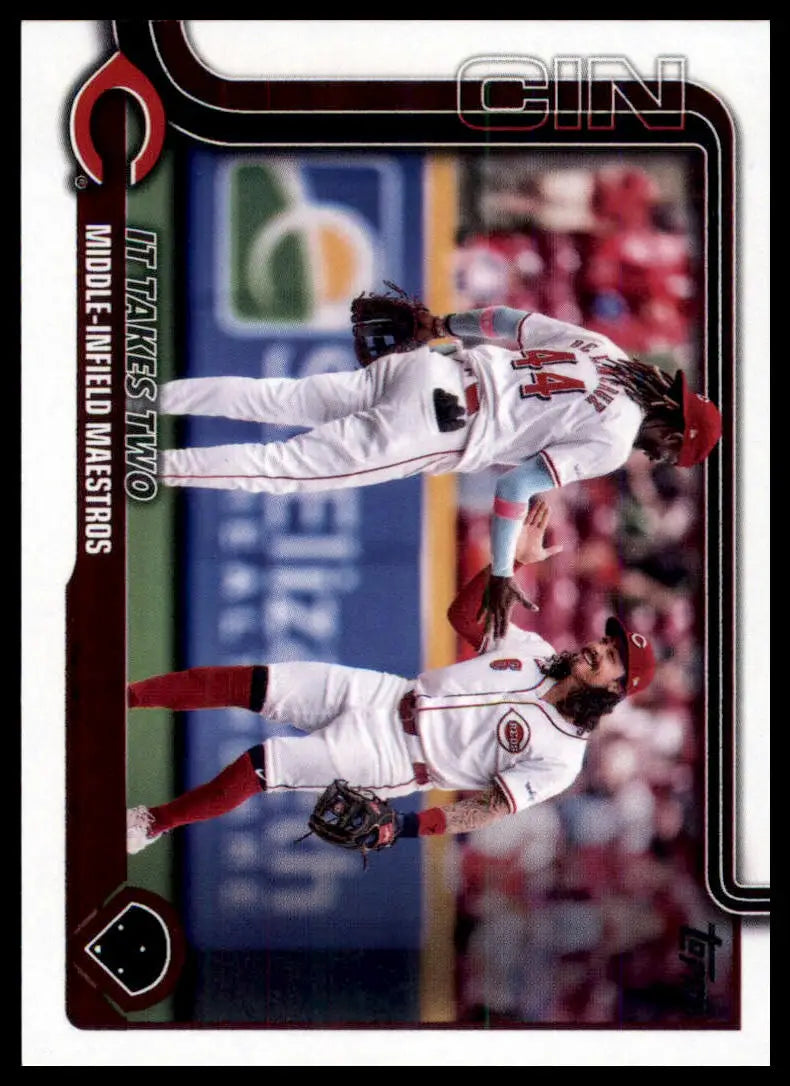 2025 Topps It Takes Two: Middle-Infield Maestros 295 Cincinnati Reds NM - Baseball Card Single