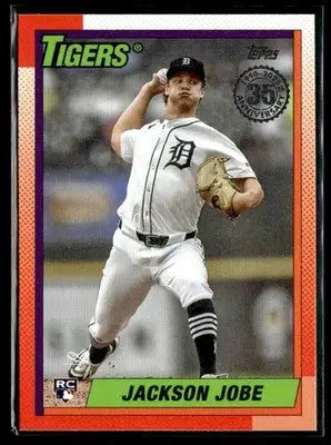 2025 Topps Jackson Jobe #90B2-44 1990 Topps Baseball 35th Anniversary Tigers