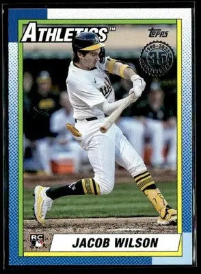 2025 Topps Jacob Wilson #T90-29 1990 35th Anniversary Athletics