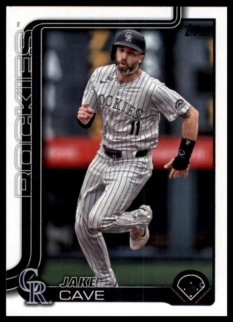 2025 Topps Jake Cave 256 Colorado Rockies NM - Baseball Card Single