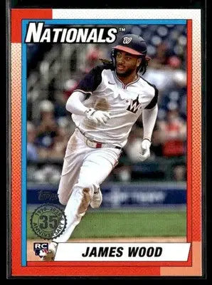 2025 Topps James Wood #90B2-47 1990 Topps Baseball 35th Anniversary Nationals