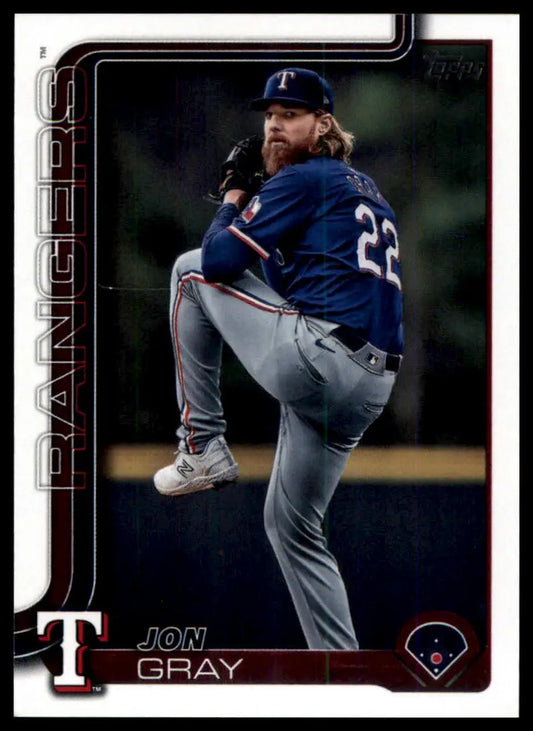 2025 Topps Jon Gray 62 Texas Rangers NM - Baseball Card Single