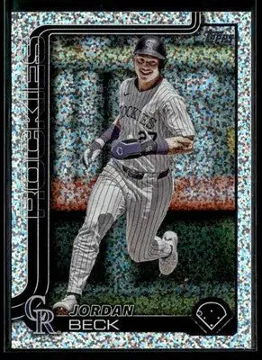 2025 Topps Jordan Beck #139 Sandglitter Colorado Rockies