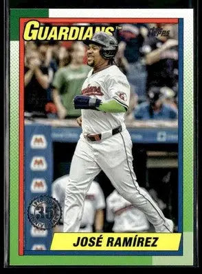 2025 Topps José Ramírez #T90-51 1990 Topps Baseball 35th Anniversary Guardians