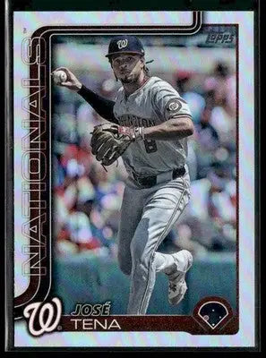2025 Topps José Tena #552 Rainbow Foil Washington Nationals