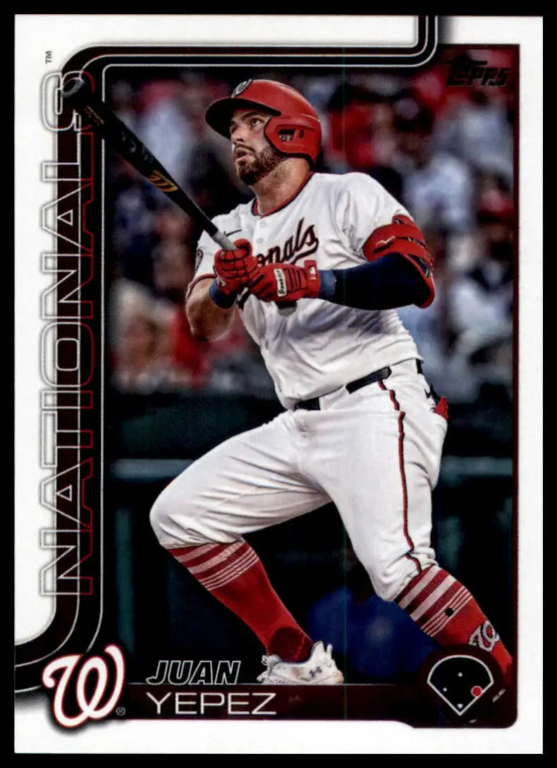 2025 Topps Juan Yepez 679 Washington Nationals NM - Baseball Card Single