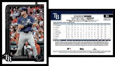 2025 Topps KAMERON MISNER #84 RC [Base] Tampa Bay Rays RC