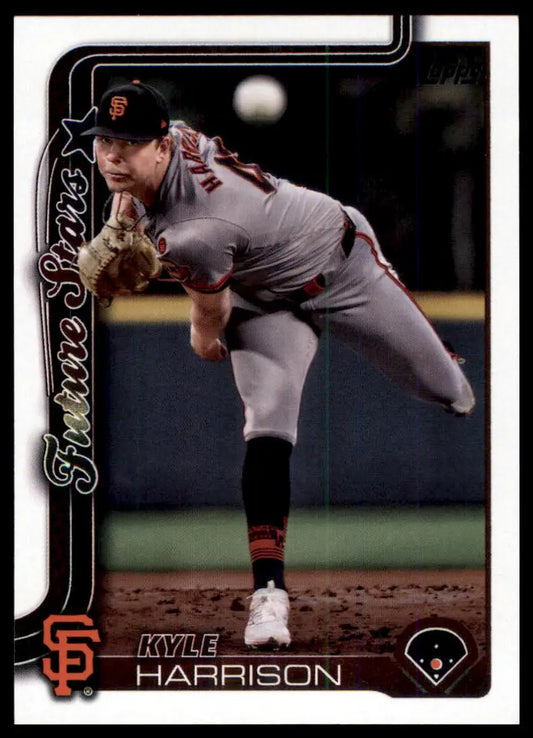 2025 Topps Kyle Harrison 177 San Francisco Giants NM - Baseball Card Single