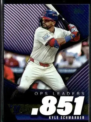 2025 Topps Kyle Schwarber #OPS-17 OPS Leaders Philadelphia Phillies