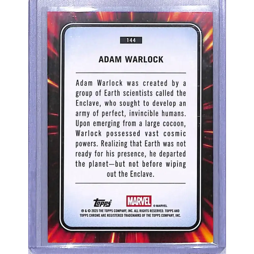 2025 Topps Marvel Chrome #144 Adam Warlock NM-MT - Marvel Card Single