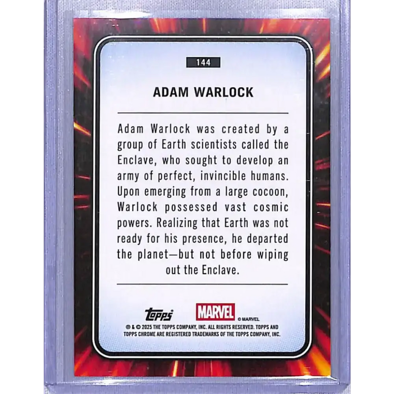 2025 Topps Marvel Chrome #144 Adam Warlock NM-MT - Marvel Card Single
