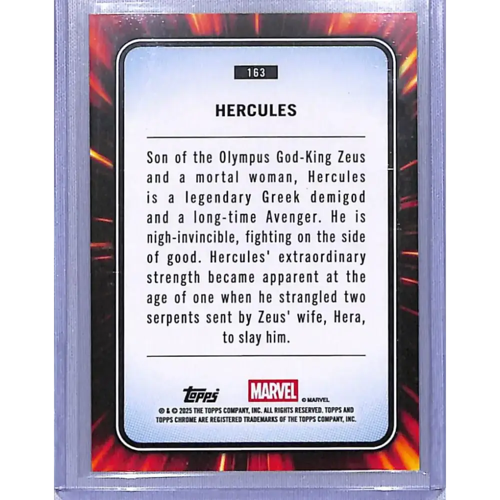 2025 Topps Marvel Chrome #163 Hercules NM-MT - Marvel Card Single