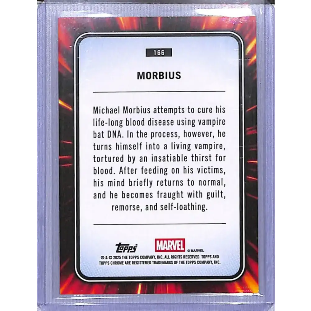 2025 Topps Marvel Chrome #166 Morbius NM-MT - Marvel Card Single