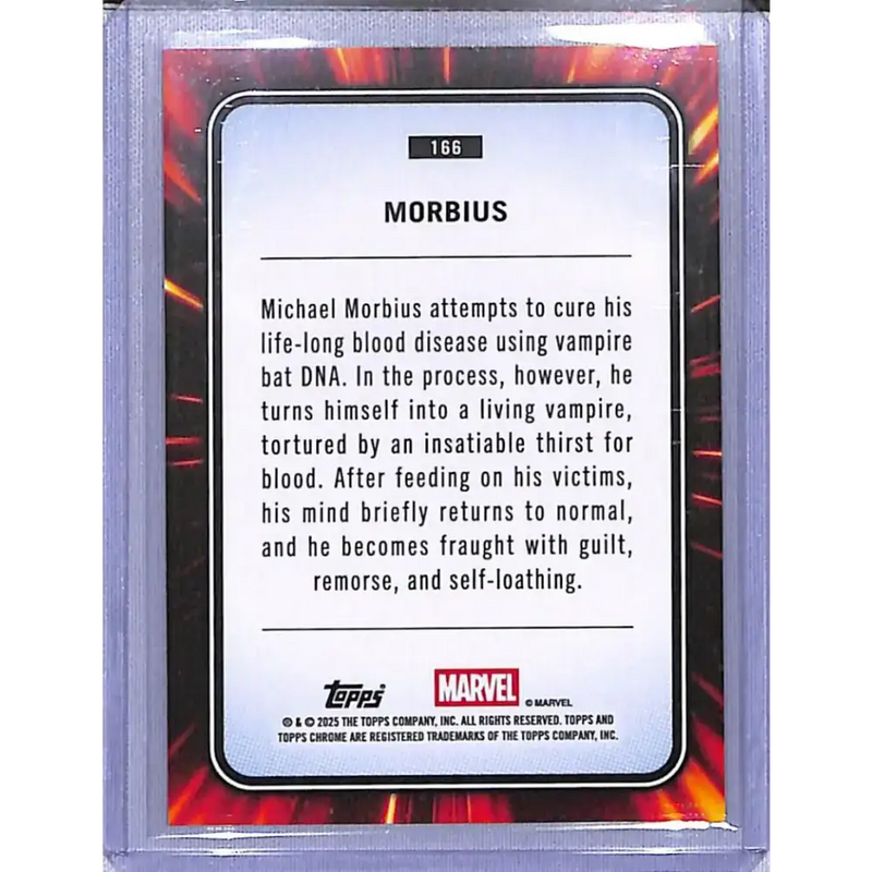 2025 Topps Marvel Chrome #166 Morbius NM-MT - Marvel Card Single