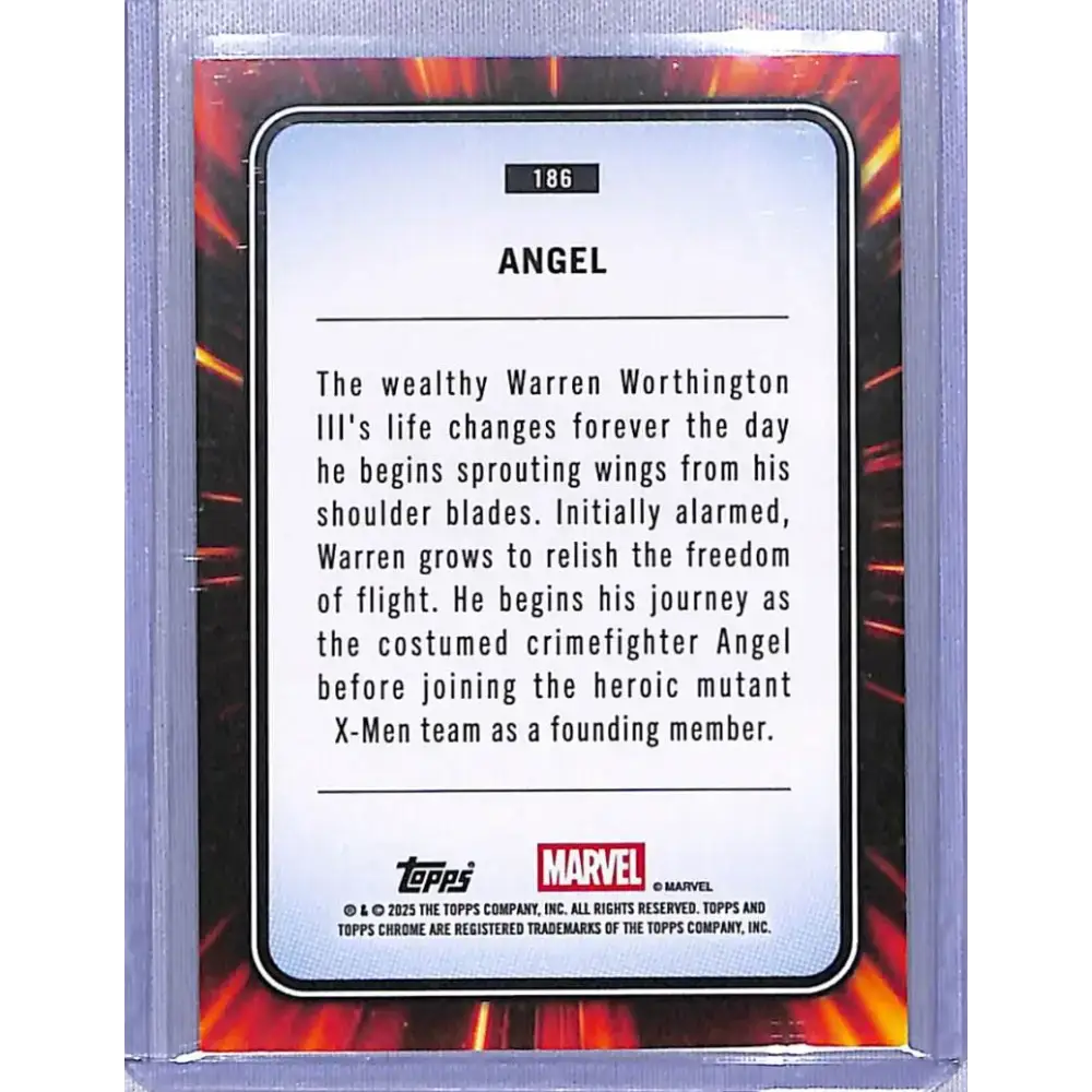 2025 Topps Marvel Chrome #186 Angel NM-MT - Marvel Card Single