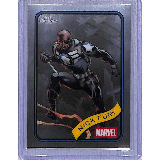 2025 Topps Marvel Chrome #193 Nick Fury NM-MT - Marvel Card Single