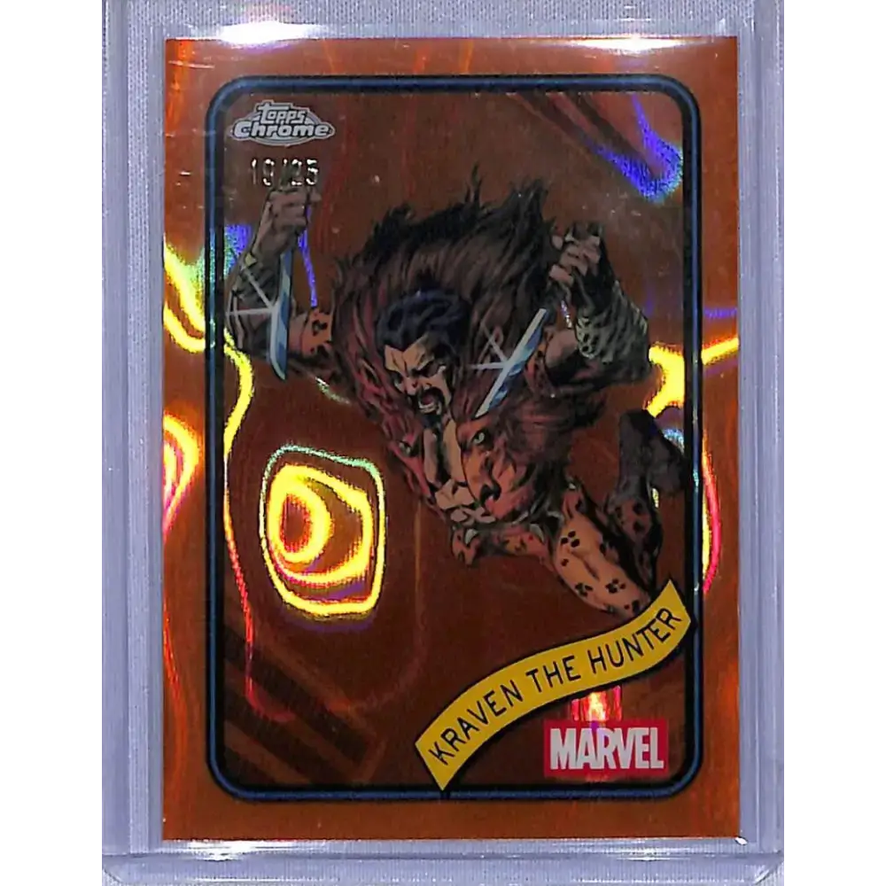 2025 Topps Marvel Chrome Orange #18 Kraven The Hunter NM-MT 19/25 - Marvel Card Single