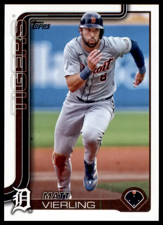 2025 Topps Matt Vierling 166 Detroit Tigers NM - Baseball Card Single