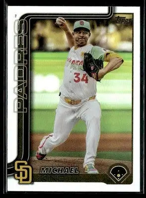 2025 Topps Michael King #195 Rainbow Foil San Diego Padres