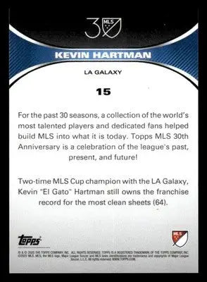 2025 Topps MLS 30th Anniversary Collection #15 Kevin Hartman