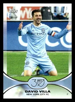 2025 Topps MLS 30th Anniversary Collection #6 David Villa - Soccer Card Single