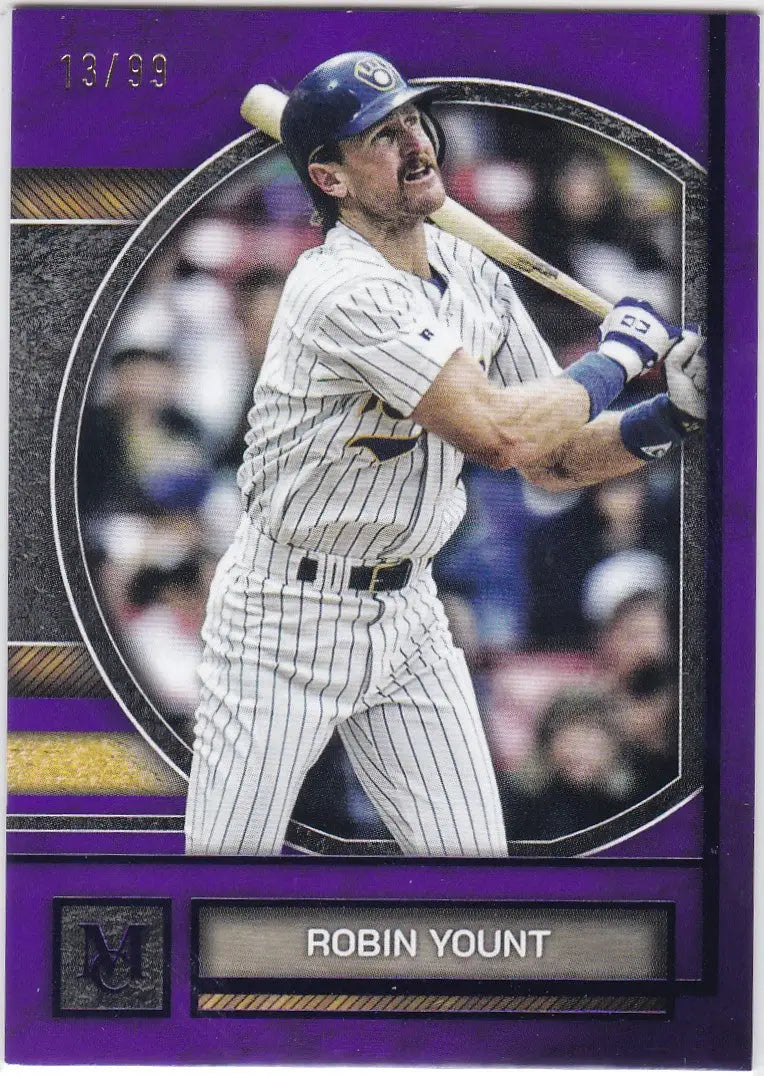 2025 Topps Museum Collection #56 Robin Yount Amethyst #13/99 Brewers - Baseball Card Single