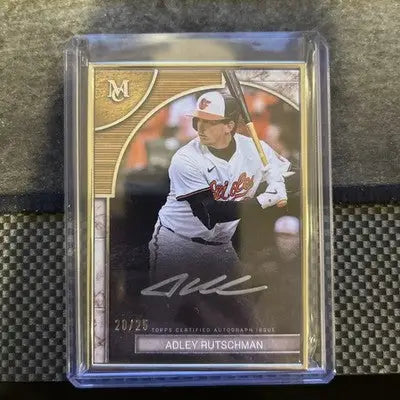 2025 Topps Museum Collection Adley Rutschman /25 Framed On Card Auto - Baseball Card Single