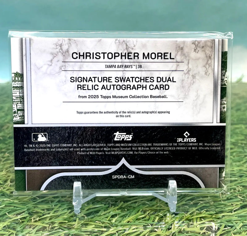 2025 Topps Museum Collection Christopher Morel Auto Dual Patch /75 - Baseball Card Single