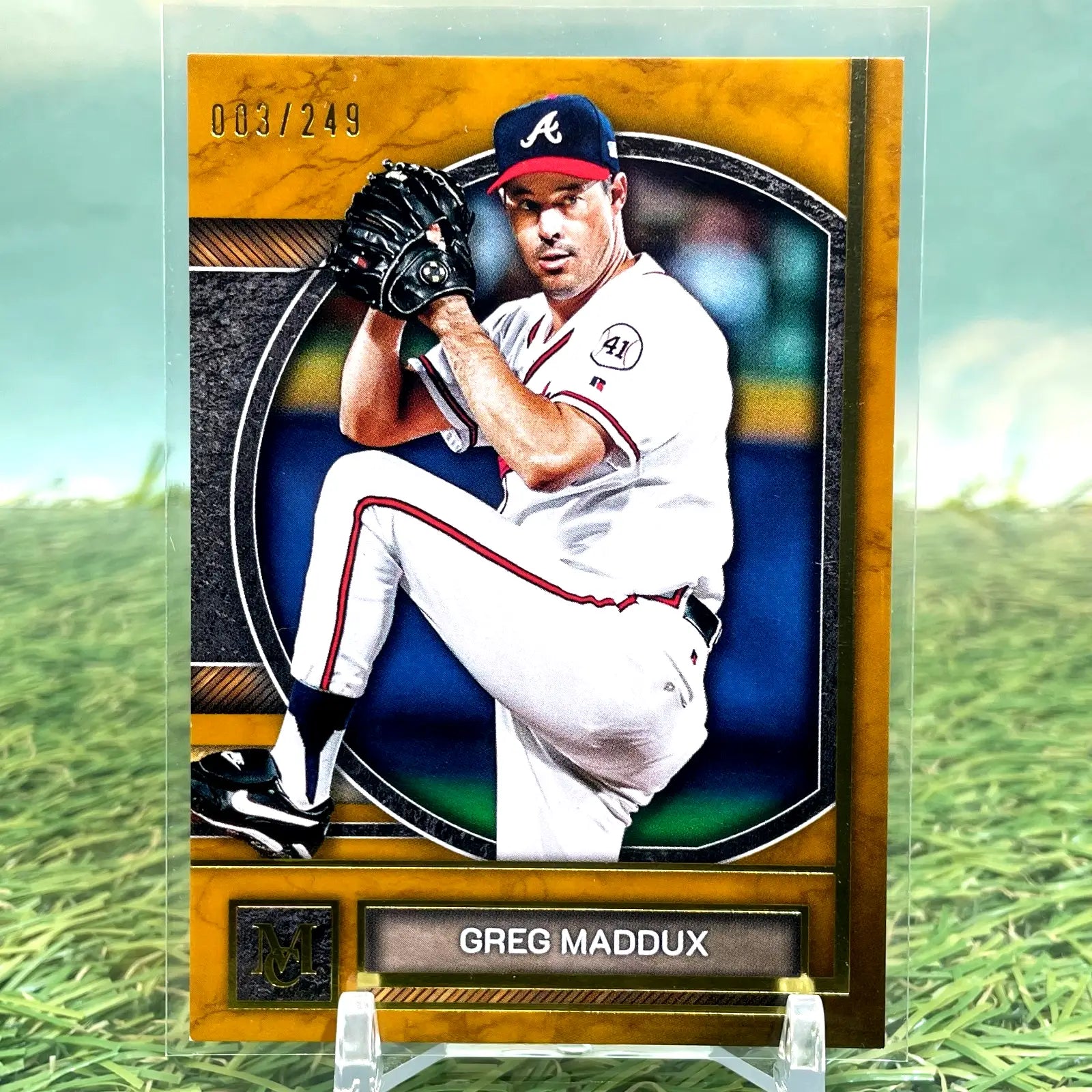 2025 Topps Museum Collection Greg Maddux Gold /249 Atlanta Braves HOF Gold - Baseball Card Single