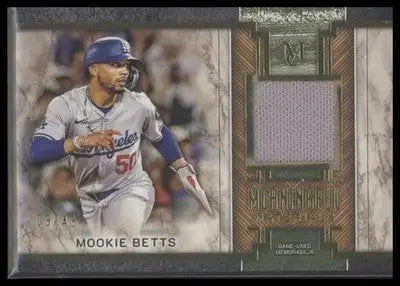 2025 Topps Museum Mookie Betts #MMR-MB Meaningful Material Gold MEM #/49 Dodgers