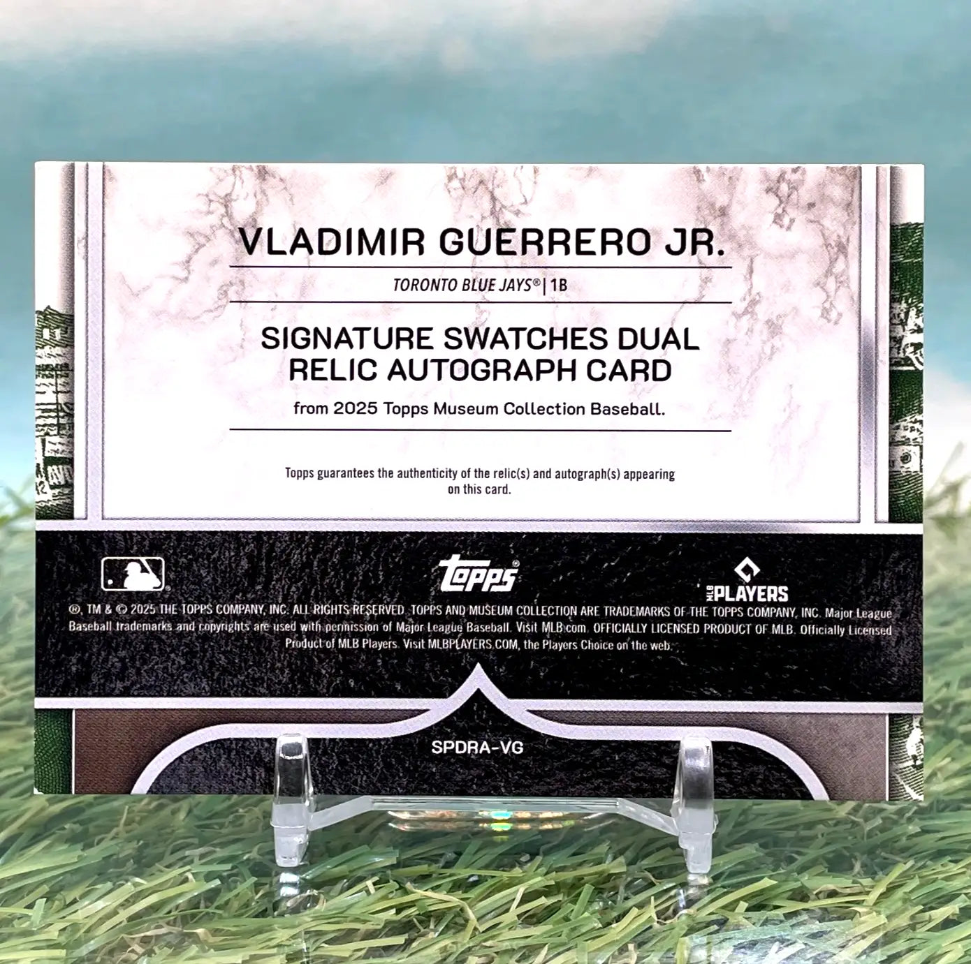2025 Topps Museum Vladimir Guerrero Jr Signature Swatches Auto /50 KM77
