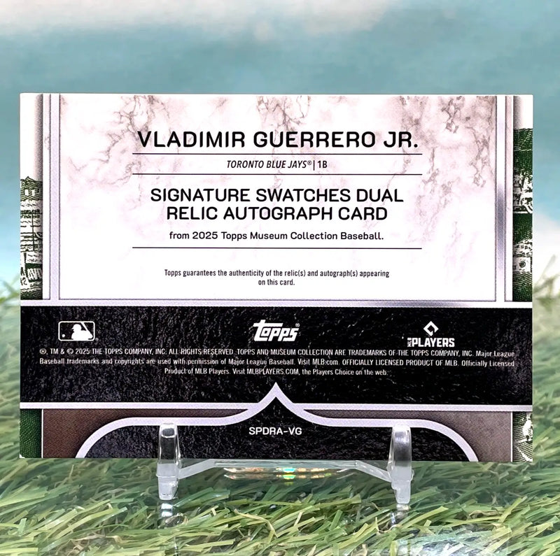 2025 Topps Museum Vladimir Guerrero Jr Signature Swatches Auto /50 KM77