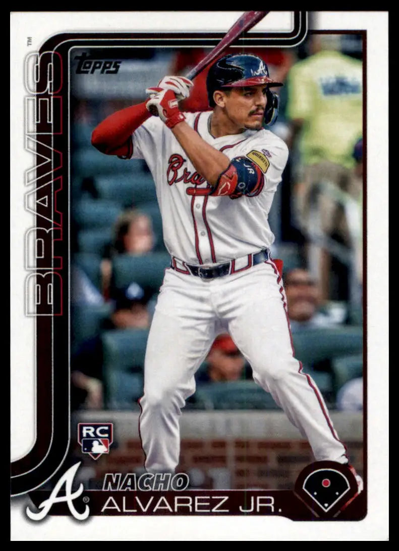 2025 Topps Nacho Alvarez Jr. RC 223 Atlanta Braves NM - Baseball Card Single