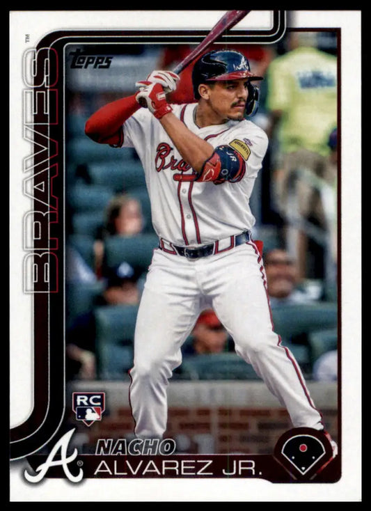 2025 Topps Nacho Alvarez Jr. RC 223 Atlanta Braves NM - Baseball Card Single