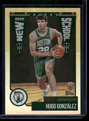 2025 Topps New School Hugo González #NS-28 RC Basketball - Basketball Card Single