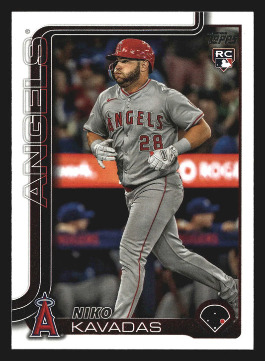 2025 Topps Niko Kavadas #278 Los Angeles Angels RC - Baseball Card Single