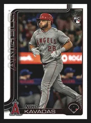 2025 Topps Niko Kavadas #278 Los Angeles Angels RC - Baseball Card Single
