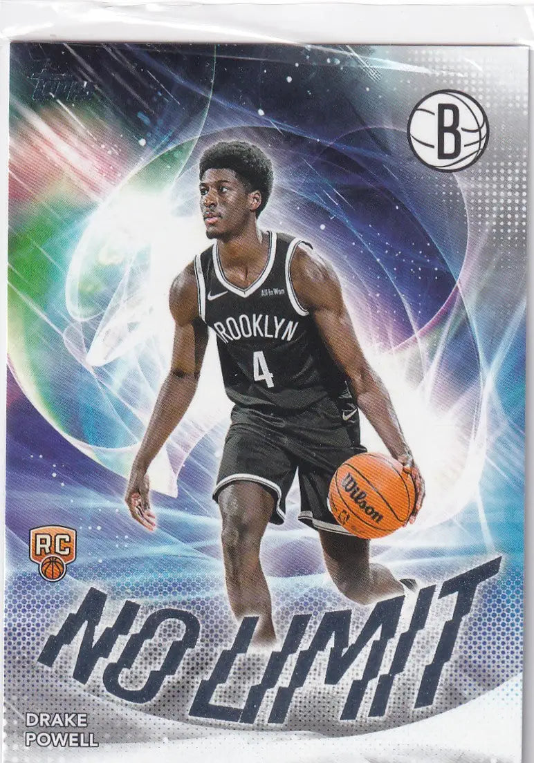 2025 TOPPS #NL-22 DRAKE POWELL NO LIMIT- BROOKLYN NETS - Basketball Card Single