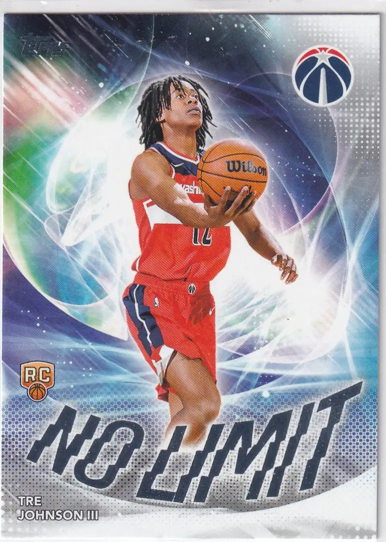 2025 TOPPS #NL-6 TRE JOHNSON III NO LIMIT- WASHINGTON WIZARDS - Basketball Card Single