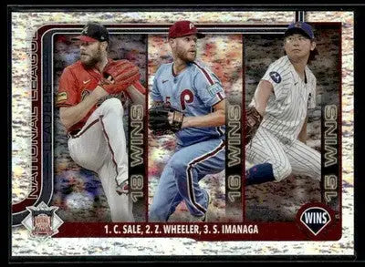2025 Topps NL Wins Sale/Wheeler/Imanaga #234 Sandglitter