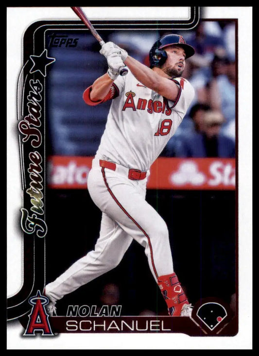 2025 Topps Nolan Schanuel 210 Los Angeles Angels NM - Baseball Card Single
