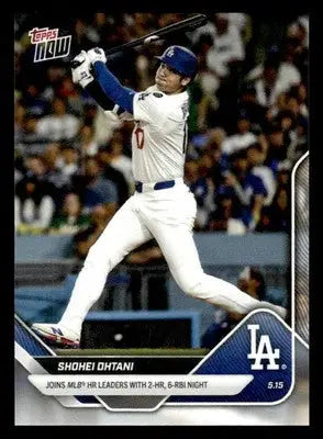 2025 Topps Now #184 Shohei Ohtani 2 HR 6 RBI Night - Baseball Card Single