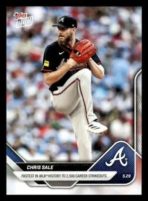2025 Topps Now #233 Chris Sale Fastest in MLB History to 2,500 strikeouts - Baseball Card Single