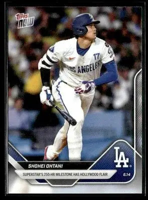 2025 Topps Now #298 Shohei Ohtani 250th Home Run - Baseball Card Single