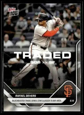 2025 Topps Now #303 Rafael Devers Traded - Baseball Card Single