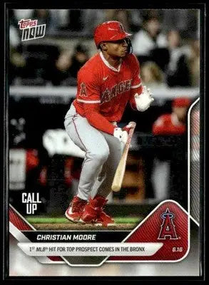 2025 Topps Now #304 Christian Moore 1st MLB Hit - Baseball Card Single