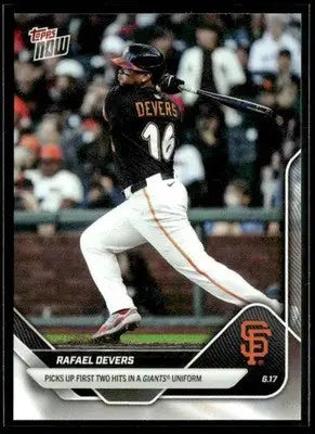 2025 Topps Now #313 Rafael Devers 1st Two Hits for Giants - Baseball Card Single