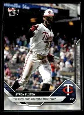 2025 Topps Now #417 Byron Buxton 1st MLB Cycle is 1st at Target Field